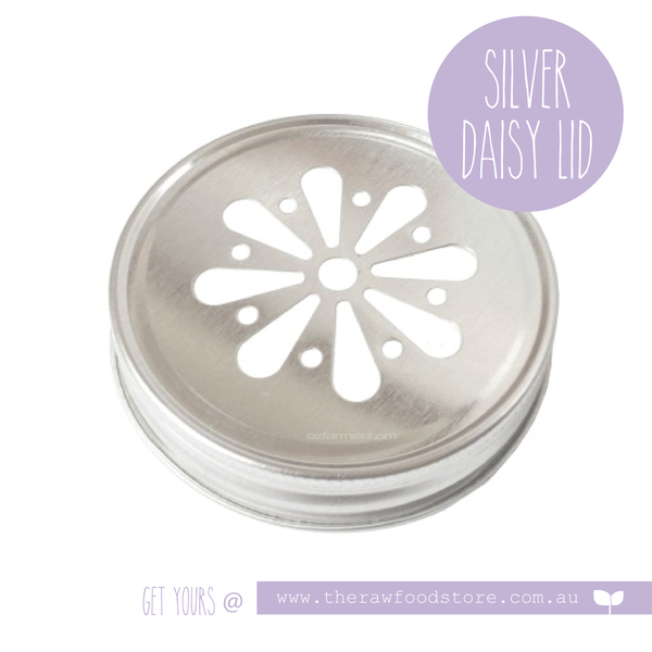 Daisy Lids for use with Regular mouth Mason Jars