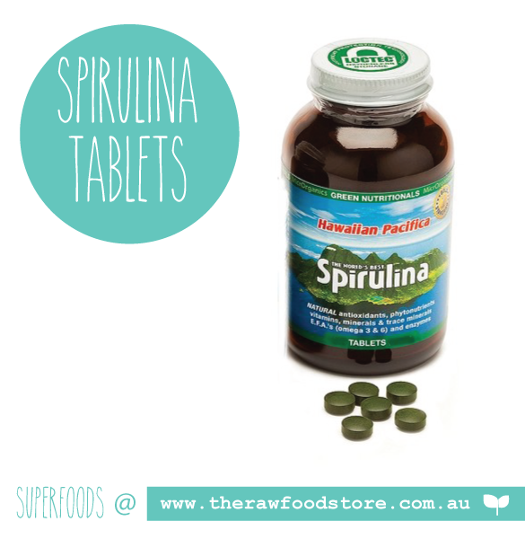 Organic Spirulina TABLETS (200)  - GREEN NUTRITIONALS