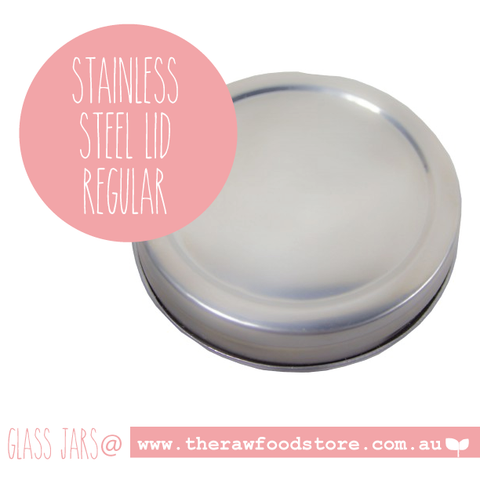 Stainless Steel Lid 70mm - Regular Mouth ( with food grade silicone seal)