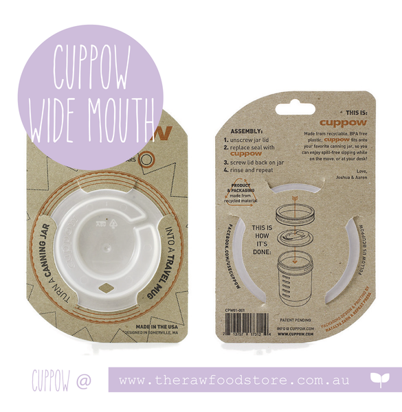 Cuppow Mason jar drinking lid - WIDE MOUTH