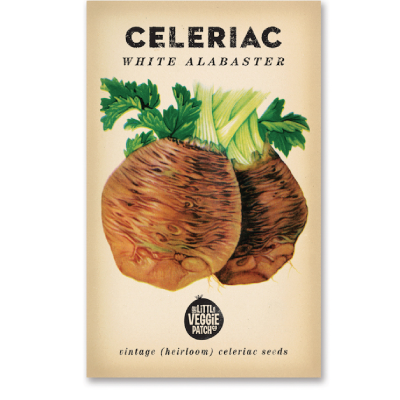 Celeriac 'White Alabaster' Heirloom Seeds