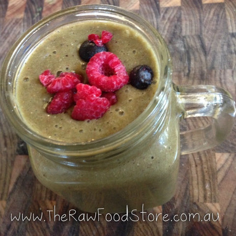 The Raw Food Store  - Ball Mason Jar with handle! Great for Green Smoothies